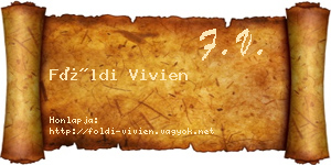 Földi Vivien névjegykártya