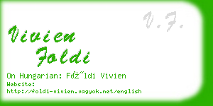 vivien foldi business card